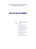 tổng hợp bài giải môn kinh tế vi mô nhóm 8