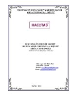 Đề cương ôn thi tốt nghiệp cao đẳng chính quy Thương mại điện tử