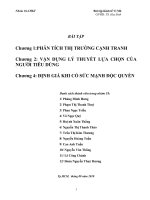 tổng hợp bài giải môn kinh tế vi mô nhóm 18