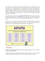 Trạng từ trong tiếng Anh và các vấn đề liên quan