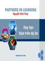 chuyên đề  -PPDH THEO DỰ  ÁN