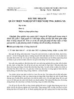 Bài thu hoạch NQTW 6 Khóa XI