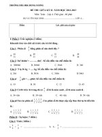 ĐÊ THỊ GIỮA KI II- MÔN TOÁN