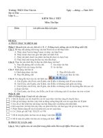 đề kiểm tra 1 tiết môn tin học lớp 6