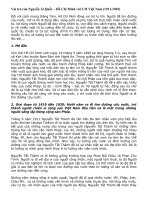 Vai trò của Nguyễn Ái Quốc