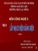 Lap mach dien bang dien