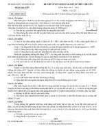 Đề thi vào 10-Chuyên vật lí Thái Nguyên 2012