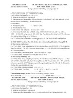 đề thi thu ĐH lan 1-đáp án