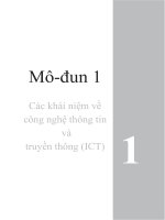 các khái niệm về công nghệ thông tinvà truyền thông (ict)