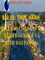 thuc hanh viet bao cao ngan ve kenh dao xuy-e va panma