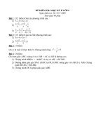 Đề thi HK2 Toán 8 Hóc Môn 2009