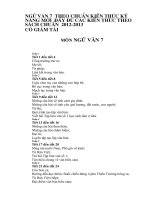 giáo án ngữ văn 7 chuẩn kiến thức mới