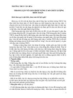 Tham luận nâng cao chất lương dạy học môn Toán THCS