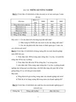 bài tập thống kê nông nghiệp