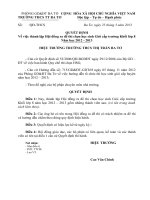 Quyết định thành lập Hội đồng ra đề thi chọn HSG lớp 8 cấp trường năm học 2012 - 2013