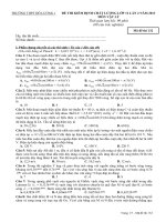 ĐỀ VA ĐÁP AN THI THỬ LI ĐÔ LƯƠNG 1 LẦN 2 NĂM 2013