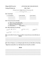 Đề thi học sinh giỏi lớp 2