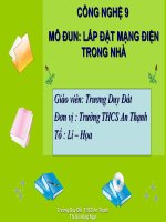 CÔNG NGHỆ 9 MÔ ĐUN MẠNG ĐIỆN