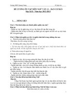 Đề cương ôn tập ngữ văn HKII hay