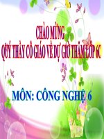 Tiết 57: Quy trình tổ chức bữa ăn (Tiết 3)