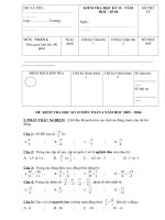 Đề Cương Toán 6 HKII