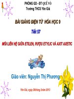 tiêt 57 moi lien he cua etilen,ruou etylic..