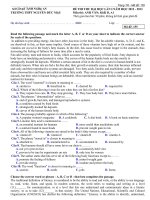 De TTDH lan 1 - THPT Nguyen Duc Mau