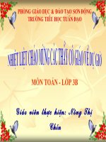 Tiết 147: Phép trừ các số trong phạm vi 100