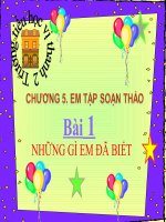 bai 1 nhung gi em da biet