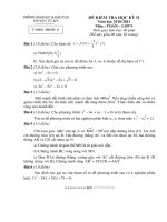 Đề + ĐA KT HKI toán 9