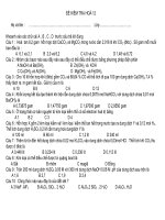 đề kt hoá 12 phần klk,kt, nhôm