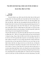 tìm hiểu tình hình thực chính sách di dân tái định cư