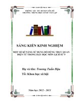 SKKN kĩ năn sử dụng đồ dùng trực quan điện tử - sử 9