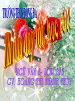 Lựa chọn trạt tự từ trong câu