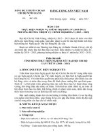 bao cao Dai hoi chi bo