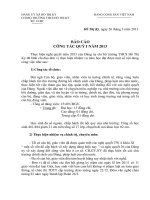 Báo cáo công tác Đảng quý I năm 2012-2013