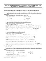 Ôn thi TN dành cho HS TB và yếu phần Giải tích