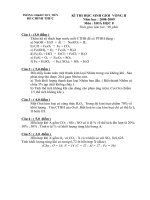 Đề THI HSG Hoá 8 - Số 1