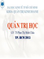 Bài giảng môn Quản trị học Đại Học Kinh tế