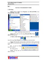 giáo trinh MS word