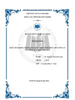 phân tích dòng tiền & ứng dụng phân tích dòng tiền công ty vinamilk giai đoạn 2009-2013