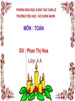 TOÁN : DIỆN TÍCH HÌNH THOI L 4