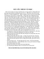 Hãy yêu thích văn học