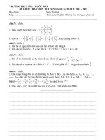 Đề thi HSG toàn 6 Cấp trường