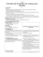 giáo án thủ công 1 - HK1