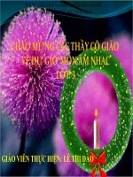 TIẾT 29: TẬP VIẾT CÁC NỐT NHẠC TRÊN KHUÔNG