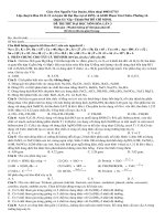 ĐỀ THI THỬ ĐẠI HỌC MÔN HÓA - THẦY NGUYỄN VĂN DUYÊN