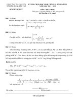 Chọn HSG 11 Thái Nguyên 2013