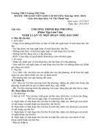 Chương trình địa phương. Nghị luận về một đoạn thơ, bài thơ