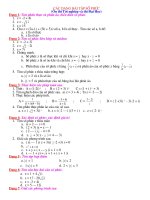 Các dạng bài tập số phức(Ôn thi Tốt nghiệp và thi Đại Học)